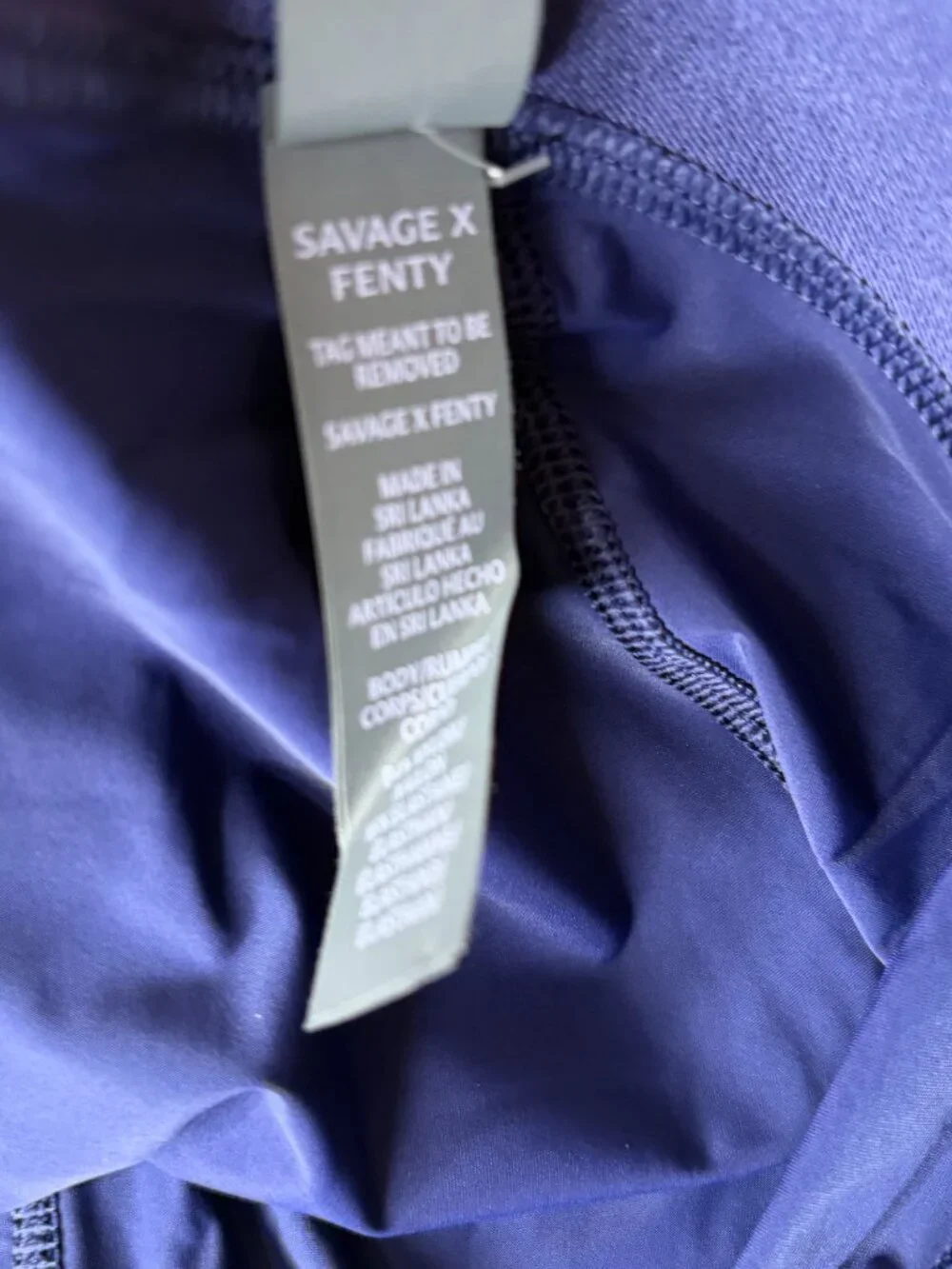 New Savage x Fenty Shadow Fit Boxer Briefs Blue Size M